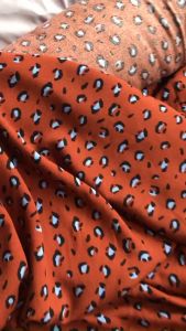 Vải Lanh Đũi Cotton 100% Họa Tiết Đốm Beo Khổ 1m4 - Chất Cotton Mặc Mát Co Giãn Nhẹ Mềm