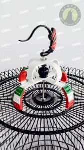 SEMPATI Mahkota Sangkar Kandang Burung Murai Pvc Pion Variasi Cakram Motif Duri Italia Mdrtl - Hiasan Sangkar Burung dengan Karet Berkualitas (Aksesories/Accessories)
