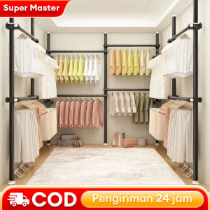 3.5M Adjustable Sampayan Clothes Rack Stand Floor To Ceiling Tension Drying Rack Clothes Hanger
