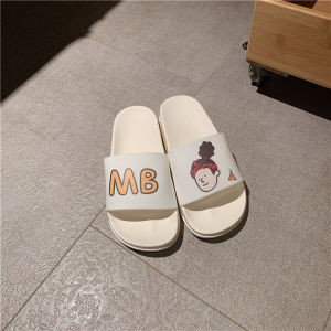 Womens Summer Slippers K-style Ins Cute Home Cartoon Casual Fashion Non Slip Bath Outwear Couple Slippers for Men