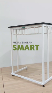 Meja Belajar meja Sekolah Meja Siswa Meja Murid Meja Les Meja Kursus Meja Kuliah Meja Training - Classmate SMART Besi Coating HPL Multiplek