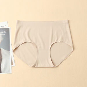 ผ้าไหม ไม่มีสามเหลี่ยมร่องรอย ผู้หญิง ชุดชั้นในวันพีซแบบบาง กางเกงใน ใส่สบาย ระบายอากาศได้ดี สูง เอว ด้านใน กางเกงขาสั้น Youth