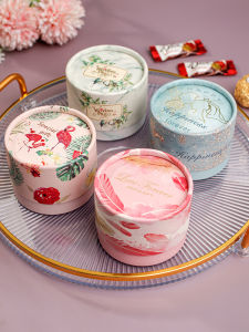 Hộp Đựng Kẹo Cưới Phong Cách Châu Âu Thiết Kế Mới Hộp Đựng Kẹo Ngọt Cho Lễ Tình Nhân Quà Tặng Cưới Nguyên Bản Hộp Giấy Trống Tươi Mới