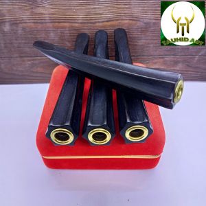 pipa once sedotan kayu galih kelor hitam model belimbing segi 6 L71