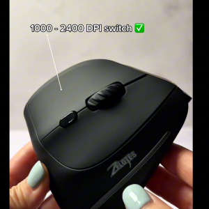 2.4 Ghz Wireless Vertical Ergonomic Mouse for Gaming with DPI Adjustability and Smooth Texture