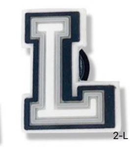 【SG really stock 】Black and white letter series Crocs shoe buckles shoe flowers PVC soft rubber shoes accessories jewelry