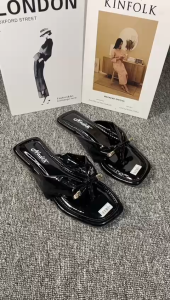 Rosty COD/Bayar di tempat / Sandal Wanita Teplek Kanvas Motif Kotak/kotak / Sandal Flat Wanita Fashion Korea Terbaru / Sandal Flat Motif Kotak/kotak / Sandal Wanita Terlaris 2021 / Sandal Model Tali / Sandal Santai / Sandal Arat