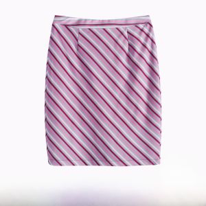 กระโปรงทรงเอเอวสูงลายทาง กระโปรงทรงเอเอวสูงสำหรับผู้หญิงวัย 18-24 ปี กระโปรงทรงเอ OL สำหรับผู้หญิง กระโปรงทรงเอเอวสูง