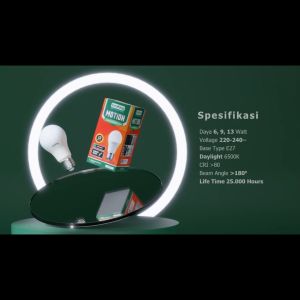 ECOKING Lampu Sensor Gerak 6 Watt 9 Watt 13 Watt Motion Sensor