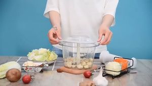 Manual Hand Press Food Processor Multifunction Gourmet Cuisine Hand Pat Grinder Press Cutter Chopper Meat Blender Efficient