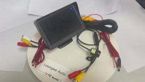 Car Rearview Backup Camera 10.92 cm Monitor Kit Car Display Backup Camera System Avoiding Scratches and Collisions