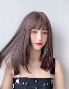 [TẶNG LƯỚI] Tóc giả cả đầu mái thưa tỉa layer lửng 40cm - TG33