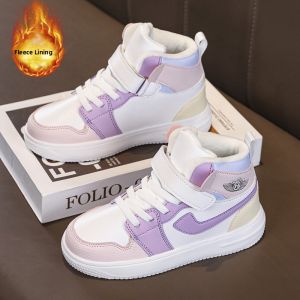 SHIYAN | Non-Tying High-Top Girls Sneakers Winter Warmth