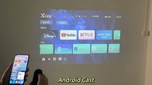 XNANO Mini Proyektor portabel X3 PRO 4K 720P WIFI voice remote teater Rumah Film proyektor TV