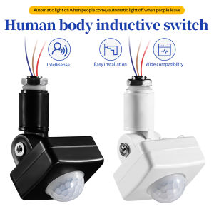 AC 220V 110V PIR Motion Sensor Adjustable Light Switch Human Body Detection Light Sensor Detector for Stairs Corridor Aisle