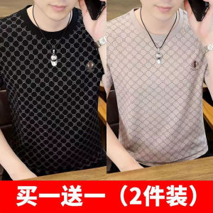 เสื้อยืดแขนสั้นผ้าไหมน้ำแข็งระดับไฮเอนด์สำหรับผู้ชาย ทรงหลวม ปกโปโล สไตล์ลำลอง สำหรับฤดูร้อนปี 2024 เสื้อยืดแขนสั้นทรงบาง