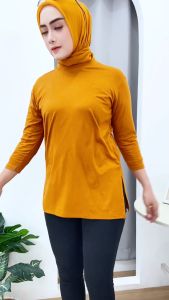 Atasan Wanita Spandek Rayon  Blouse Wanita Terbaru Lengan 7/8 ukuran L/XL/XXL Spandex Baju Panjang Simple