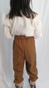 Daigo Setelan Baju Anak Perempuan LUNA COKLAT Katun Pita Lucu Style Korea