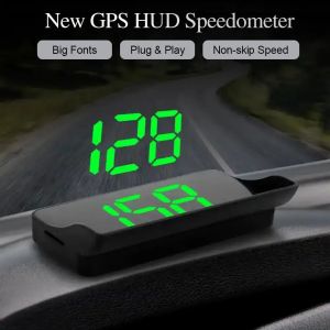 M2 Head Up Display GPS HUD Digital Speedometer Plug And Play Universal Cars Big Font KMH Windshield Projector Auto Accessories