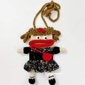 Túi đựng điện thoại hình thỏ và búp bê cô gái dễ thương handmade