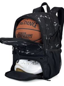 Outdoor Large Capacity Basketball Backpack Volleyball Training Dual Shoulder Bag Male Children Football Storage Bag