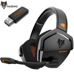 NUBWO G06 Dual Wireless Gaming Headphones 2.4GHz Bluetooth 5.3 Headsets Gamer with Microphone for PS5 PS4 PC Mobile Switch