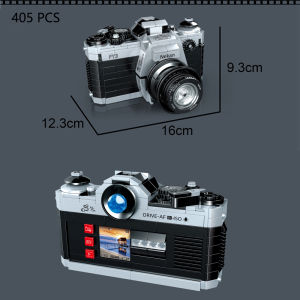 KNEW BUILT Classic Digital Camera Model Mini Brick Toys for Boys Adult Assembly Design Block Kits Classical Collection Projector