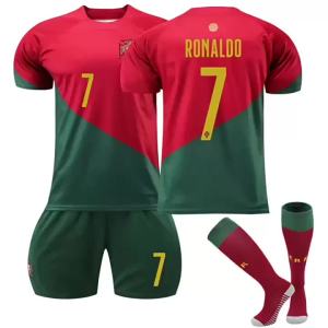 Childrens soccer clothing boy jersey Messi Ronaldo class student competition training uniform kid Jersey