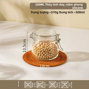 youqin | Lọ Lưu Trữ Thủy Tinh Cấp Thực Phẩm Thiết Kế Kín Khít Cho Dưa Chua