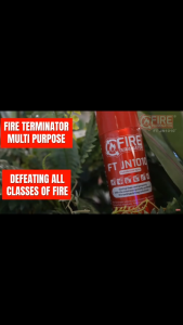Fire Retardant Fire Extinguisher FT JN1010 Red Cylinders Three Pack