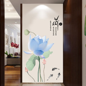 Elegant Orchid Plant Floral Creative Home Wall Decal Artwork Self Adhesive Living Room Wall Mural 3D Stereo Simulation