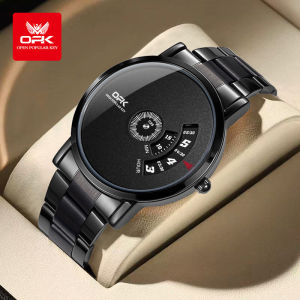 (COD)OPK Jam Tangan Pria Dewasa 2025 Tahan Air Ori Fashion Casual Tali stainless steel kuarsa Jam Tangan Cowok