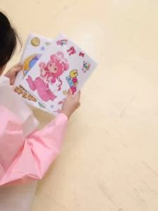 Jas Hujan Setelan Anak 8111 DIY perempuan laki laki Motif Stiker kartun Tempel Sendiri karakter