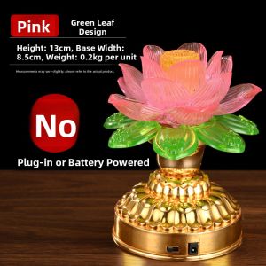 SHANYANG | Multicolor LED Rechargeable Lotus Lamp For Buddha Altar