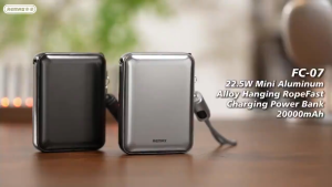 Sạc dự phòng FC-07 20000mAh sạc nhanh 2 cổng màn hình LED hiển thị pin tiện lợi dung lượng lớn dễ mang theo.