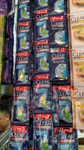 dây dầu gội clear men hương gỗ đàn hương/bạc hà dây 14 gói
