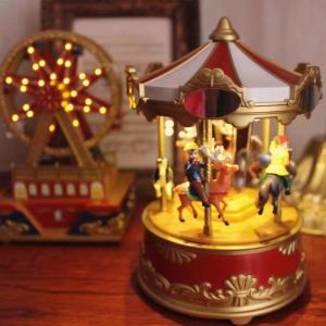 Electric carousel music box Ferris wheel music box Gives girlfriends best friend Valentines Day birthday gift