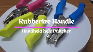 6mm Single Hole Puncher with Non Slip Handle Ticket Punch Scrap Booking Punches for Office School