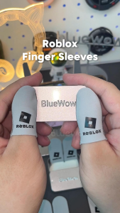 Sarung Tangan Gaming BlueWow ROBLOX untuk Game Mobile PUBG Sarung Jari Bernapas Ujung Jari Antiselip Serat Perak Gaming