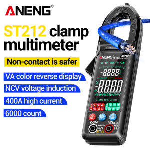 ANENG | ANENG ST212 6000 Counts clamp meter 60MΩ Resistance 60mF Capacitance 0-1000Hz Frequency VA Reverse Screen Electrical Repair Tool