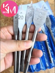 Mata Bor Datar Kayu 6 Pcs Flat Wood Bits Pelubang Kayu Set Model Kipas