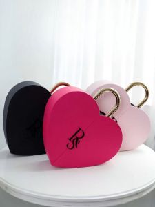 Metal Handheld Everlasting Rose Flower Box DIY Packaging Gift Box Souvenir Box Floral Insert Box Return Gift Box