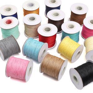 10 Meters 0.5mm Colorful Korean Wax Cord Beading Thread Polyester String Strap Necklace Rope For Jewelry Making DIY Bracelet Findings