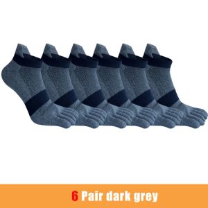 Nam 1/6 Đôi Tất Ngón Chân Thể Thao Cotton Nén Lưới Năm Ngón Ngoài Trời Đi Bộ Đường Dài Đi Xe Đạp Du Lịch Lớn Plus Kích Thước