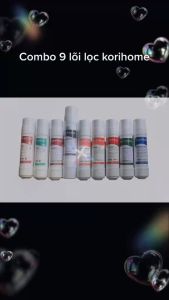 COMBO 9 LÕI LỌC KORIHOME GỒM -2 LÕI SEDIMENT1 LÕI PRE CARBON1POST CARBON1 RO1 NANO1 HYDROGEN1 MINERAL.INFRARED
