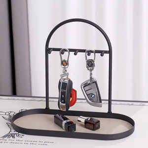 (SG STOCK) LORDWEY Porch Leather Key Tray Holder Storage Rack Jewelry Display Cosmetic Organizer Skincare Shelf