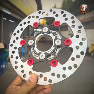 จานเบรคแต่ง🔥LAXURY 220MM.พร้อมสเปเซอร์ ตรงรุ่นใส่WAVE125R/S/บังลม (W110i/ปลาวาฬ/NOUVO/MSX/FINO/PCX2015ไม่ต้องใส่สเปเซอร์