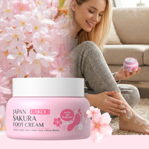 Laikou | LAIKOU Japan Sakura Foot Cream 60g Gently Exfoliate Soften Skin Moisturizing Foot Care