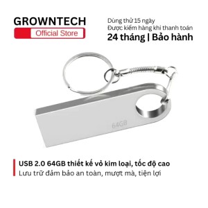USB Flash 64GB 2.0 – Thiết kế kim loại nhỏ gọn bền đẹp tương thích nhiều thiết bị