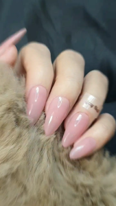 Lizzy Nail 037 | Nailbox Móng Úp Thạch Hồng | Set 10 Móng Giả Press On Nails Jelly Pink